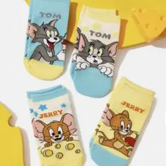 『新品』トムとジェリー キッズ靴下 4足セット ７〜９歳