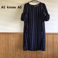AS know ASレディースワンピース半袖
