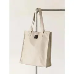 koe トートバッグ　A4 フェイクレザー　ベージュ