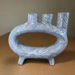 フラワーベース ジャパニーズモダン 変形 花器 ミッドセンチュリー 清山焼 フラワーベース ジャパニーズモダン 変形 花器 ミッドセンチュリー