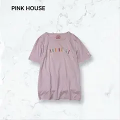 r123 美品 ピンクハウス Tシャツ ピンク L 半袖 春夏 ロゴ 丸首 綿のサムネイル