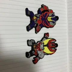 仮面ライダーキバ、響鬼のラバーキーホルダーセット