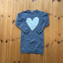 devirock ワンピース 裏起毛 130 ハート