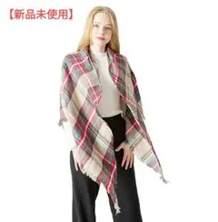 Surmonter ストール マフラー ブランケット 大判 膝掛け チェック柄