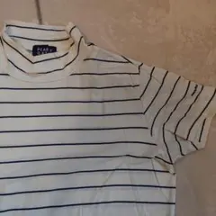 ボーダー　半袖　ハイネックシャツ　パーリーゲイツ