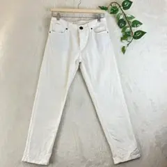 バーバリーブルーレーベル レディース スキニーデニム ホワイト ノバチェック M