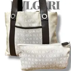 BVLGARI ブルガリ　ロゴマニア　MAMEEL トートバッグ　キャンバスのサムネイル
