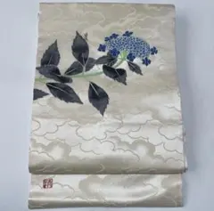 塩瀬　名古屋帯 　六世勘十郎名入（クリーニング済） 塩瀬 名古屋帯 六世勘十郎名入（クリーニング済） - メルカリ