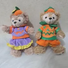 ダッフィーとシェリーメイハロウィンぬいぐるみセット