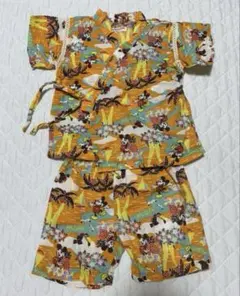 AMPERSAND ベビー甚平 90 ミッキー ディズニー 浴衣 祭り 花火 海