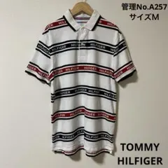 メンズ　 ストライプ ポロシャツ　TOMMY HILFIGER サイズＭ