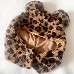 ディズニーリゾート　ヒョウ柄ミニーファンキャップ　58