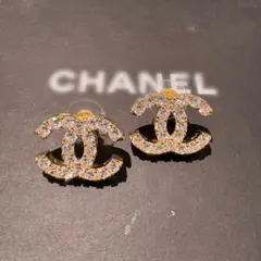 【新品未使用】CHANEL CCロゴ クリスタル ピアス