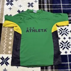 ATHLETA スポーツTシャツ 緑/黄/黒　サッカー　150