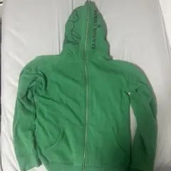 XLARGE グリーン フルジップ パーカー ダブルジップ old