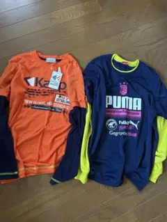 KappaとPumaの長袖Tシャツ2枚セット