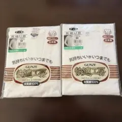GUNZE 快適工房 長袖U首 Mサイズ 2枚セット