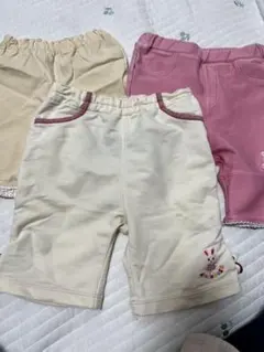 ミキハウス パンツ 3点セット 80サイズ 女の子 まとめ売り 汚れあり