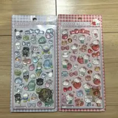 サンリオ ボンボンドロップシール ステッカー はぴだんぶい キティ　2点