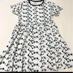 期間限定　花柄 半袖カットソーワンピース　韓国