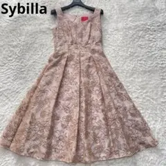 美品✨Sybilla　刺繍　ワンピース　ロング　花柄　総レース　36