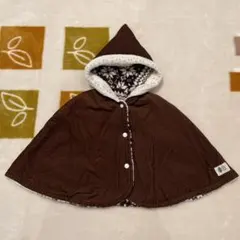 ポンチョ　リバーシブル　赤ちゃん〜100cm位