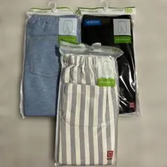 UNIQLO レギンス 7部丈3点セット 100