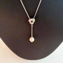 TASAKI タサキ　ネックレス　パール　シルバー　刻印のサムネイル