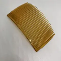 032601 鼈甲風　茶色の波型髪飾り