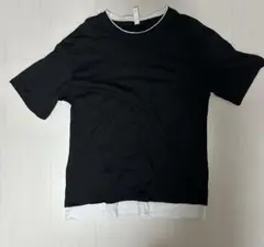 レイヤードスタイル 黒 Tシャツ