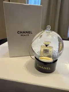 シャネル　電動ビッグスノードーム　ゴールド★ CHANEL ジャンク CHANEL シャネル スノードーム オーナメト ノベルティ 非売品 限定