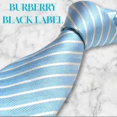BURBERRY BLACK LABEL　ネクタイ　ストライプ　レジメンタル