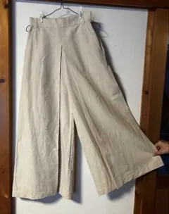 ユナイテッドアローズ　ベージュ ワイドパンツ