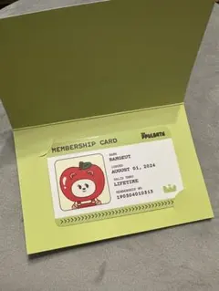 スビン ヨンモン TXT プルバトゥ ポップアップ りんご 購入特典ID