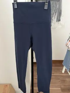 ルルレモン アライン ミニフレア レギンス サイズ0(XXS~XS) ネイビー