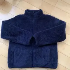 ユニクロ　キッズ　150 ネイビー　フリース　2回着　美品