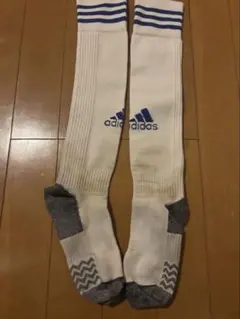アディダス サッカーソックス 白