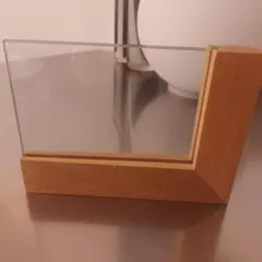 L字型ガラスフォトフレーム　卓上　シンプル　モダン