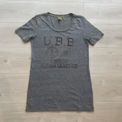 BACK NUMBER グレー 霜降り Tシャツ ビーズ刺繍のサムネイル