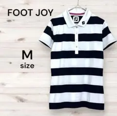 FJ フットジョイ 超美品 ボーダーポロシャツ Mサイズ レディース