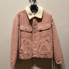 ピンク フリースジャケット