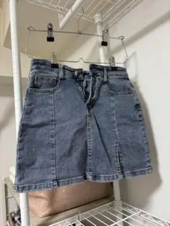 デニムタイトスカート バックポケット付き