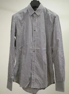 ランバン チェックBDシャツ38 Italy製 ルカ・オッセンドライバー