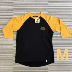 POLER ラグラン 七分袖 Tシャツ ブラック イエローのサムネイル