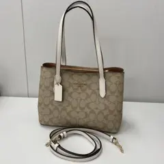 【極美品】COACH コーチ 2way ショルダートートバッグ