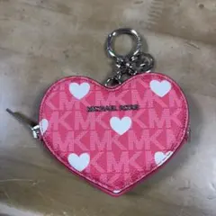 マイケルコース ハート型 ハート柄 小銭入れ ポーチ ピンク