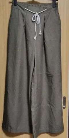 GUロープベルトワイドパンツLサイズオリーブ