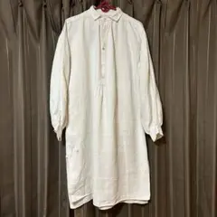 フランス　リネン　スモックシャツ　FH