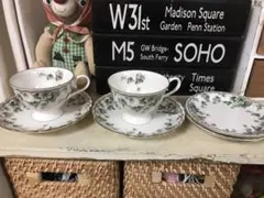 ナルミ☆カップ＆ソーサー＋ケーキ皿セット(NARUMI