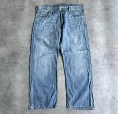 ライトブルー ストレートデニムパンツ W36 L30